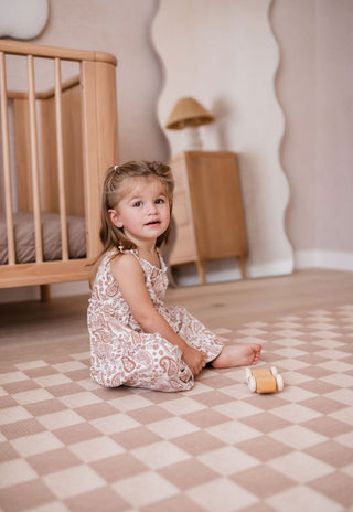 baby play mat gingham