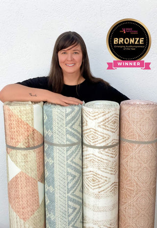 Dana Weil wins emerging ausmumpreneur award for Rugabub Play Mats