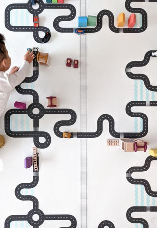 Rugabub Play Mats Road Tracks are minimal for a reason
