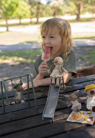 Pre-Order Miniature Zucchini Slices on Wooden Board |  Rugaroo × Ratatouille Miniatures