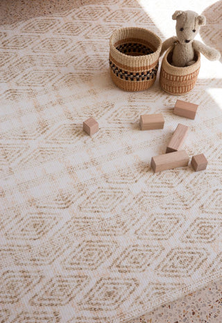 Best Baby Padded Play Mat in Neutral that is waterproof and looks like designer rug