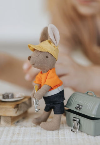 Kangaroo Rugaroo Tradie Doll with toolbox