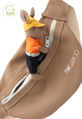 Iconic Aussie Tradie Kangaroo plush dolls capturing Australia's beloved wildlife. High-quality, soft, and realistic miniature kangaroo dolls  perfect for kids and collectors. Adorable, educational, and cuddly companions for all.
