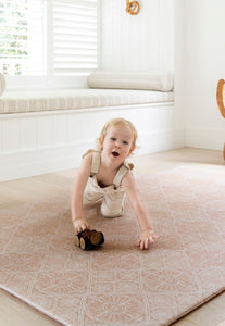 the best neutral stylish baby playmats that look like designer rugs