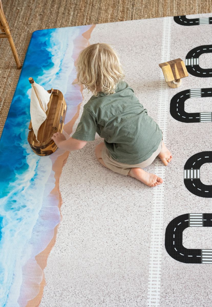 Designer Padded Play Mats Gigi Ocean Road Play Mat Rugabub