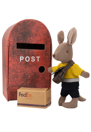 The Postie | Kangaroo Doll with bag in Post Box